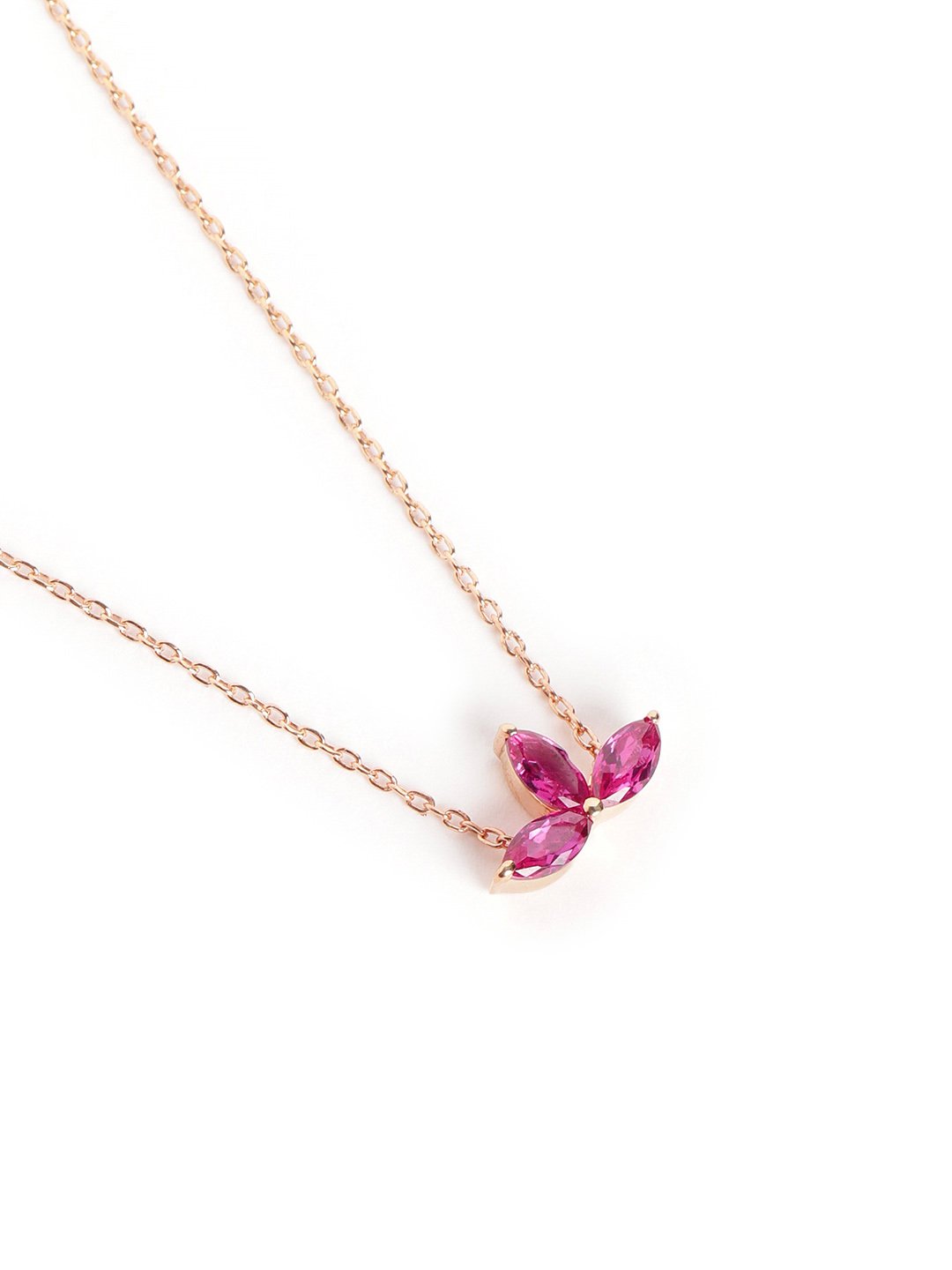 Crimson Pendant Chain (Pure Silver) - Rose Gold